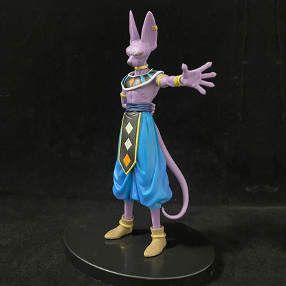 2PCS Dragon Ball Z Beerus Birusu Champa Whis Figure Super God of Destruction Pvc Figurine Collection Model Toys for Children Gif