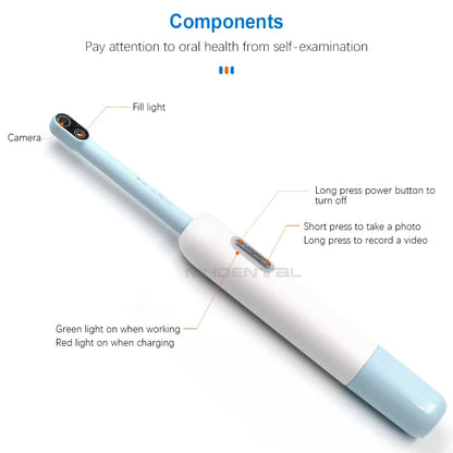 Wireless WiFi Dental Intraoral Camera 2 Million Pixel 7 Lens HD Tooth Endoscope Inspection Camera Free Software Installation