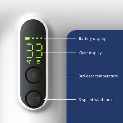 USB Charging Wireless Hair Dryer For Children/Dormitories/Travel With High Wind Power, Wireless Can Use Cold/Hot Air Hair Dryer