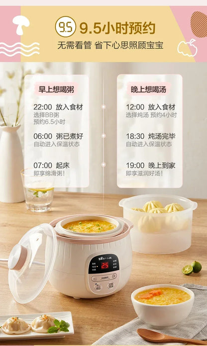 Baby Porridge Pot Stewpan Electric Stew Ceramic Cooker Cooking Purple Sand Stewing Appliances Kitchen Home Cuisin Bowl Pan Slow