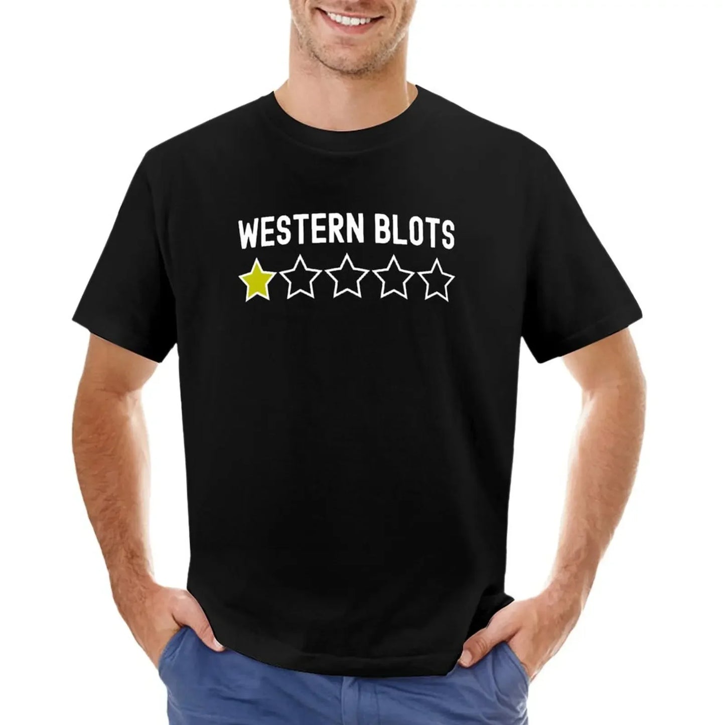 Western Blots One Star Rating - Funny Science, Funny Laboratory, Stem, Microbiology, Molecular Biology, Neuroscience, Ce T-Shirt