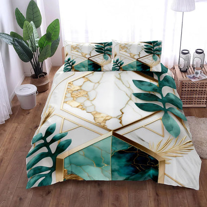 Abstract Fluid Marble Stone Duvet Cover Set King Queen Double Full Twin Single Size Bed Linen Set