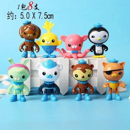 The Octonauts Toy Set Children's Toys Barnacles Kwazii Peso Penguin Shellington Dashi Inkling Anime Action Figure Children's Toy