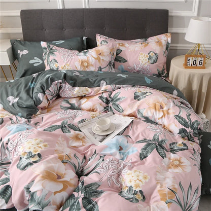 Luxury Bedding Sets 2/3 Pcs Nordic Butterfly Pattern Northern Europe Duvet Cover Set 220x240 200x200 for Adult King Queen Twin