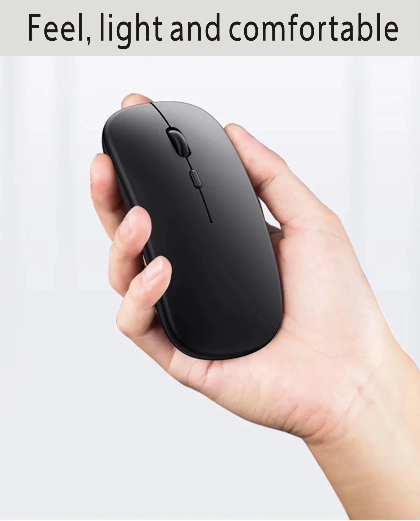 Mouse Rechargeable  Bluetooth Wireless Dual Mode 5.1 BT Silent Computer  gaming  Ergonomic Mouse for PC Laptops 2.4 USB