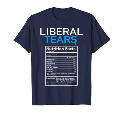 Liberal Tears Anti T-Shirt Vintage T Shirt Graphic T Shirts Streetwear Cotton Casual Daily Four Seasons Tees O-Neck