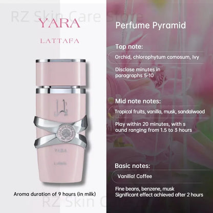 Yara Asad Perfume Hombre Women Musk Vanilla Cologne Men De Mujer Fragrance Sets Candy Lattafa Khamrah Perfumes Originales 100ml