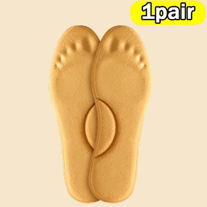 Thermal Plush Warm Insoles Women Men Winter Self Heating Massage Shoe Pads Sports Memory Foam Foot Care Inserts Padding