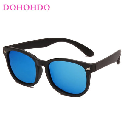 Retro Children Polarized Sunglasses TR90 Flexible Kids Sunglasses For Boys Girls Baby Gift Outdoors Goggle Shades Eyewear UV400