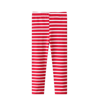 Jumping Meters 2-7T Colorful Girls Leggings Pants Striped Pencil Pants Baby Trousers Toddler Skinny Pants For Kids