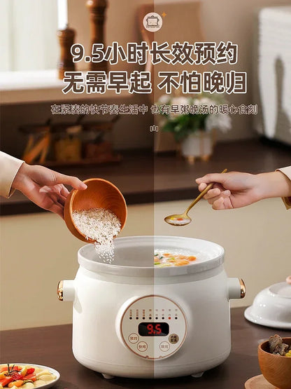 Electric stew pot household automatic new purple sand soup pot health electric casserole auxiliary cooking porridge pot