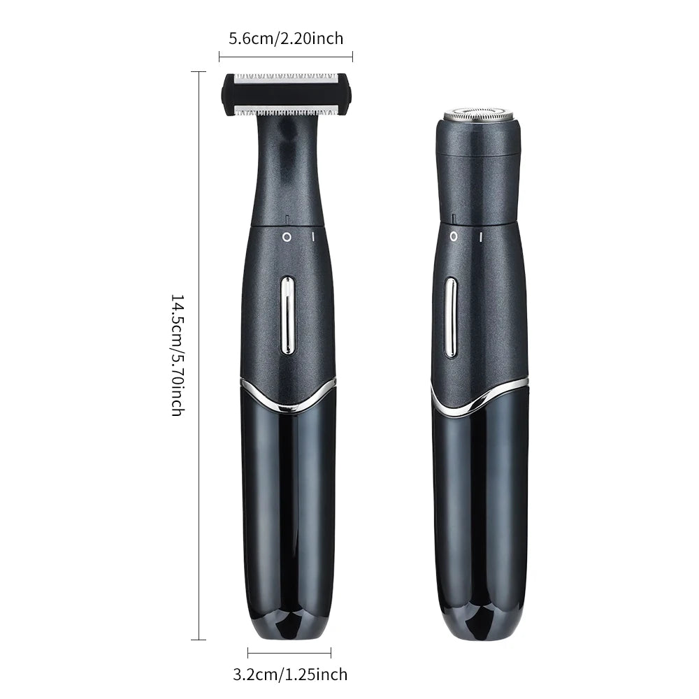 4 in 1 Rechargeable Men Electric Nose Ear Hair Trimmer Painless Women Trimming Sideburns Eyebrows Beard Hair Clipper Cut Shaver