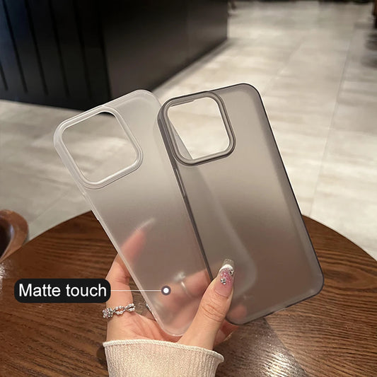 Luxury Square Matte Silicone Soft Case For iPhone 16 15 14 Plus 13 12 Mini 11 Pro Max Transparent Ultra Thin Shockproof Cover 13