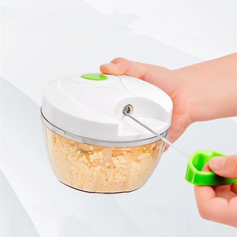 400ml Manual Food Crusher Mini Garlic Chopper Garlic Crusher Vegetable Onion Cutter Kitchen Cooking Accessories