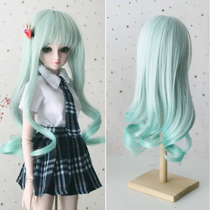 1/3 Bjd Wig 60cm BJD Dolls Handmade Wigs Curly Hair DIY Joints Doll Toys Fashion Wig  Fiber Dolls for Girls Barbie Accessories