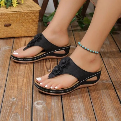 2024 New Wedge Sandals Women's Summer Fashion Platform Beach Sandals Women's Flip-flops Plus Size 36-43 Women's Shoes