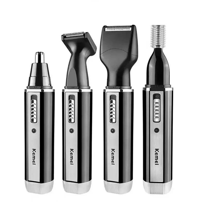 Kemei 4 In 1 Professional Electric Rechargeable Nose And Ear Hair Trimmer Shaver Personal Care Tools For Men KM-6630