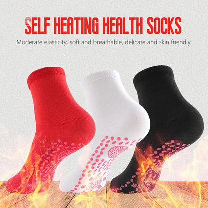 1 Pair Self Heating Socks Tourmaline Magnetic Socks Health Care Therapy Socks Men Women Foot Massager Winter Warm Socks