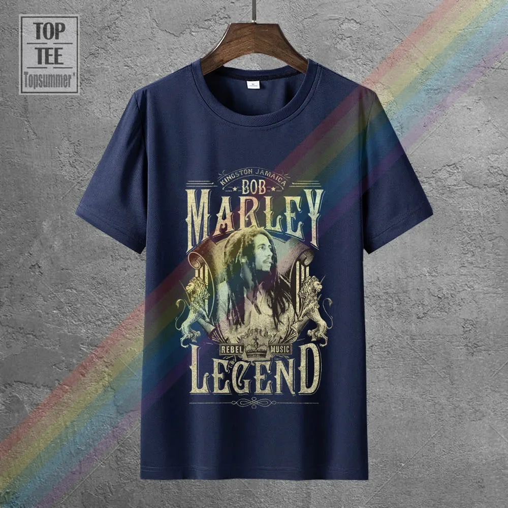 100% Cotton Printed 3D T Shirts Brand Clothing Tops Tees Bob Marley Men'S Legend T-Shirt