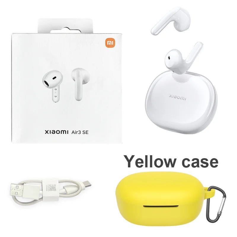 MIJIA Xiaomi Air3 SE White Fashion Bluetooth Earphones Chinese Version Ture Wireless Headset with Mic Touch Control Good Sound