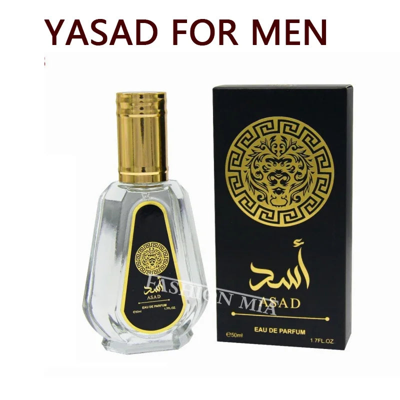 50ml Original Women's Yara Perfume Lasting Portable Fragrance Christmas Gift Set Moi Tous Asad Candy Women & Men Arabic Perfumes