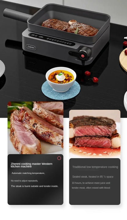 Western Kitchen Machine Multi-functional Intelligent Cooking Pot Electric Hot Pot Barbecue Integrated Non-stick Pan Fried Steak