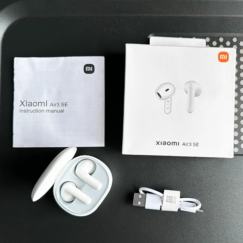 MIJIA Xiaomi Air3 SE White Fashion Bluetooth Earphones Chinese Version Ture Wireless Headset with Mic Touch Control Good Sound