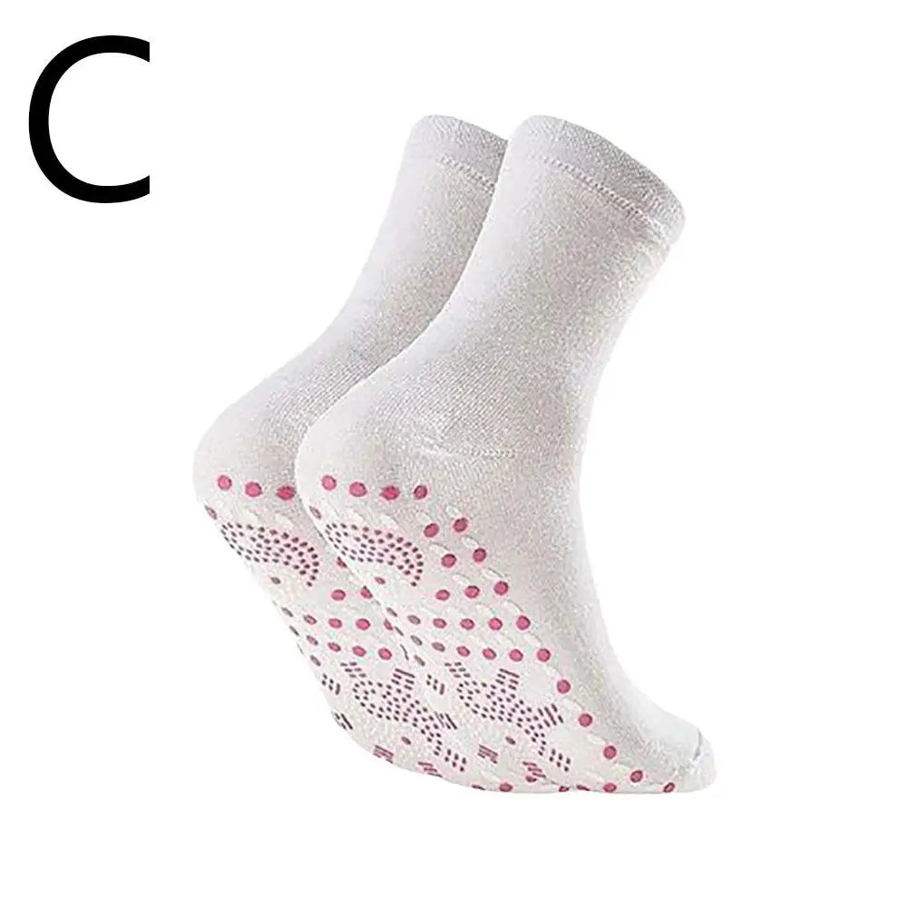 1 Pair Self Heating Socks Tourmaline Magnetic Socks Health Care Therapy Socks Men Women Foot Massager Winter Warm Socks