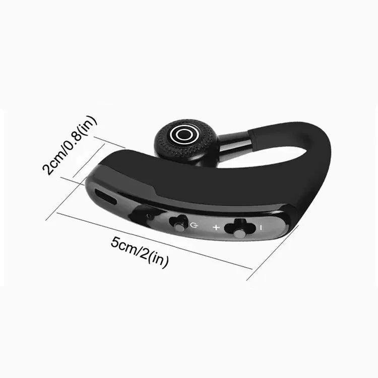 V9 Single Earphones Long Standby Business Headphones Waterproof Mono Headset Outdoor HD Call Bluetooth Wireless Earbuds with Mic