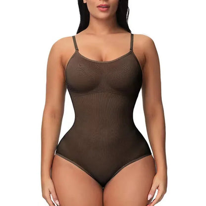 Bodysuit Lingerie Womens Seamless Slimming Control Body One-Pieces Shapewear Sling Camisole Jumpsuit Sexy Tight Corset Black Top