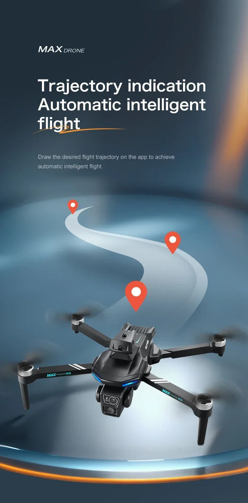 2024 New Drone XT-606 Max 2.4G Dual Servo Optical Flow Brushless Folding 6k HD Dual Camera FPV드론 Professional Aerial Dron Toy