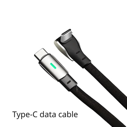 For Tesla Model 3 Y Central Control Hub Mobile Phone Charging Cable Hub Threading Box Car Data Cable Apple TypeC Accessories