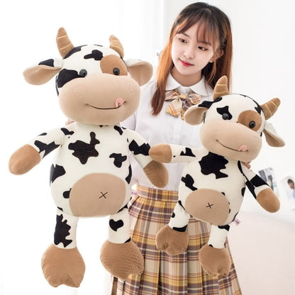 Cow doll plush toy cute calf animal Year of Ox mascot activity gifts