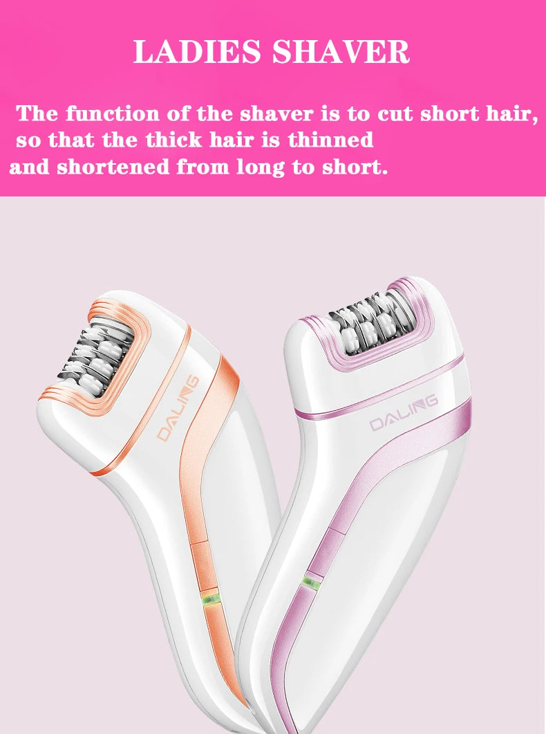 SAHE Epilator for Women Hair Remover Electric Razor USB Rechargeable Lady Shaver Arm Armpit Bikini Painless Epilator