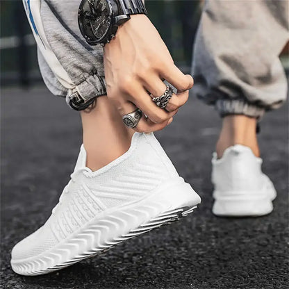 Knit Non-slip Sole Shoes Man 2024 Casual Men Summer Sneakers For Children Sports Basctt Tenids Life Suppliers The Most Sold