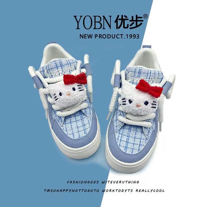 hello kitty Melody real photos drop shipping breathable Pochacco Kuromi board shoes casual Cinnamoroll women's sports shoes