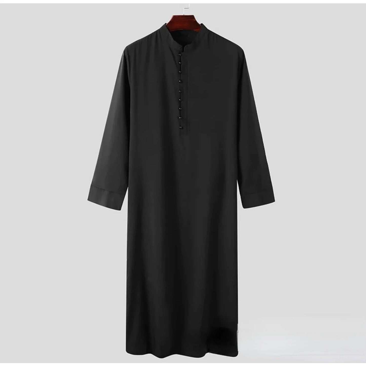 Cross Border Muslim Loose Standing Neck New Saudi Round Neck Hui Robe Arab Middle East Men Clothing Islamic Clothing