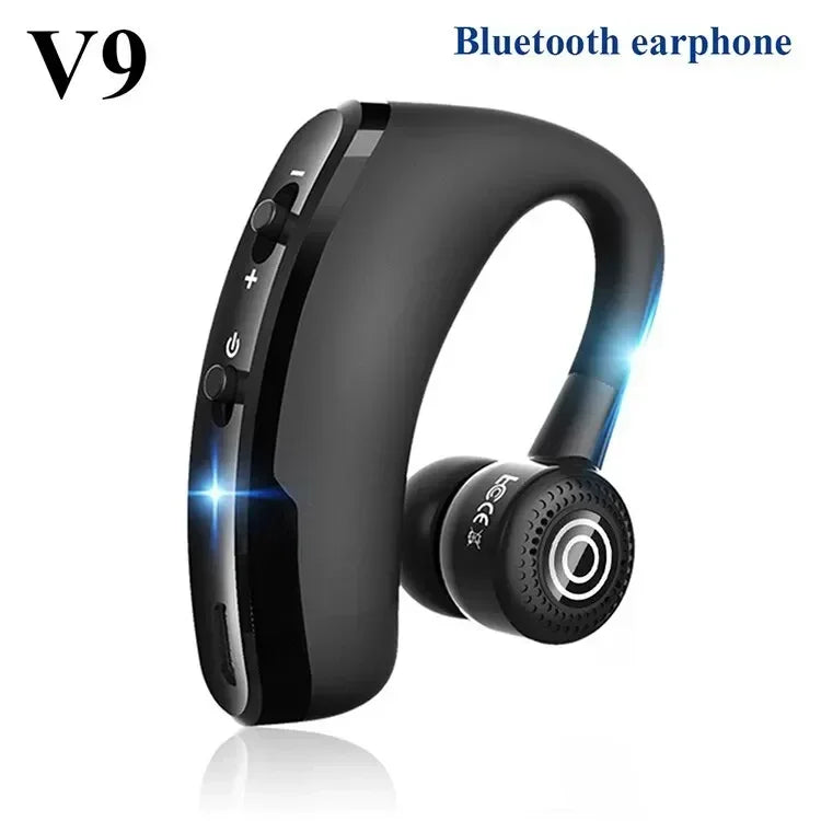 V9 Single Earphones Long Standby Business Headphones Waterproof Mono Headset Outdoor HD Call Bluetooth Wireless Earbuds with Mic