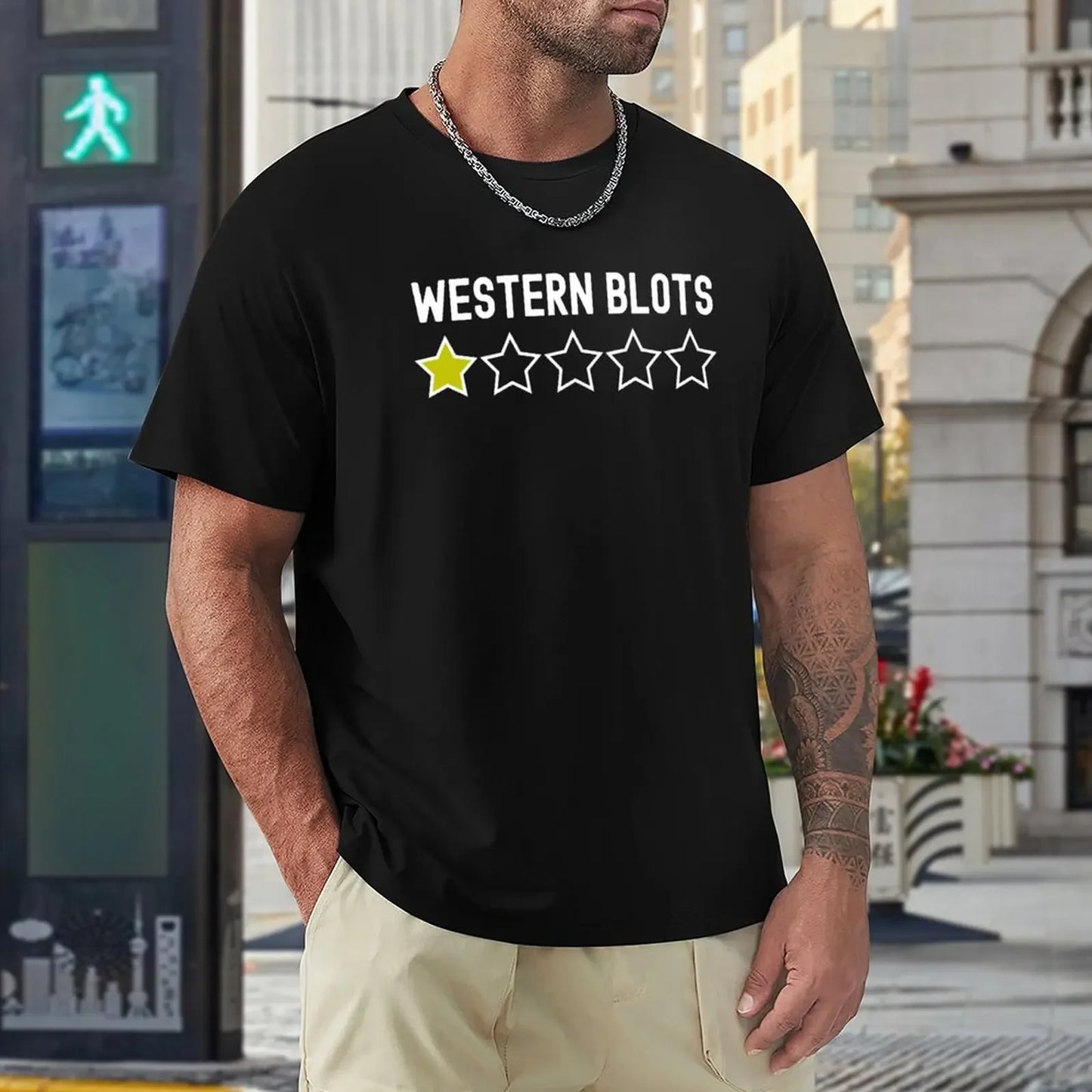 Western Blots One Star Rating - Funny Science, Funny Laboratory, Stem, Microbiology, Molecular Biology, Neuroscience, Ce T-Shirt