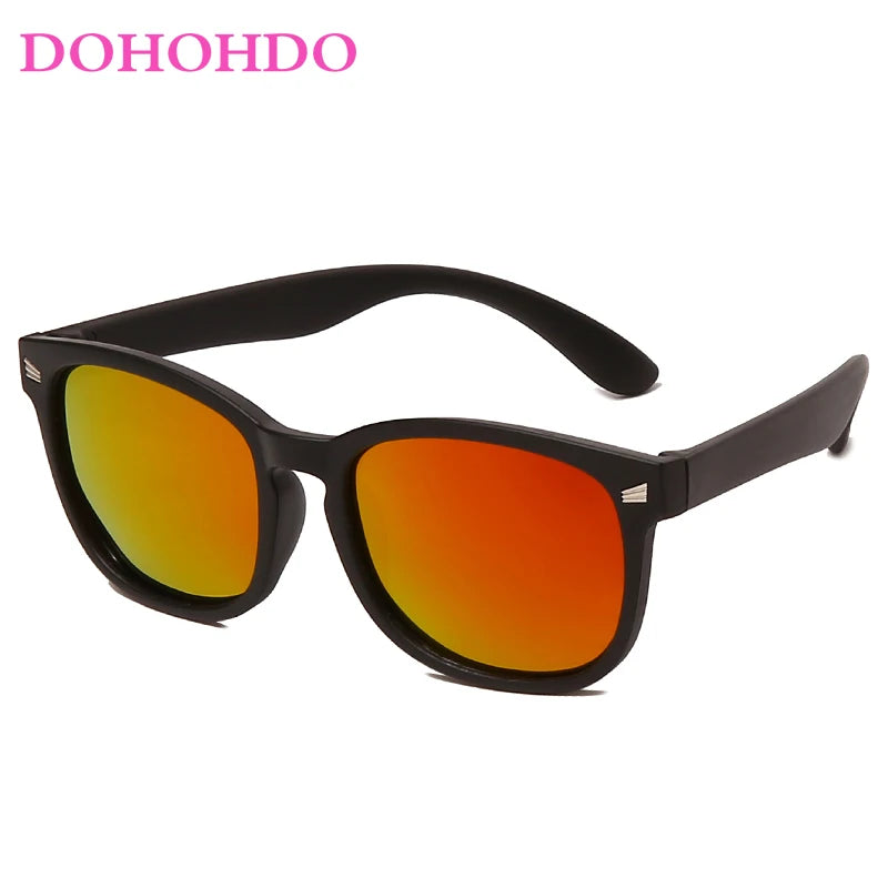 Retro Children Polarized Sunglasses TR90 Flexible Kids Sunglasses For Boys Girls Baby Gift Outdoors Goggle Shades Eyewear UV400