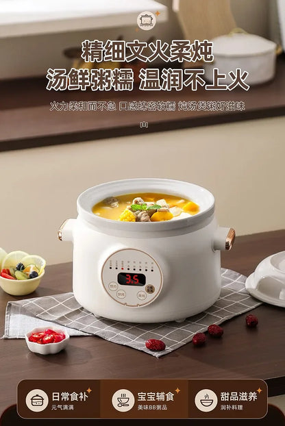 Electric stew pot household automatic new purple sand soup pot health electric casserole auxiliary cooking porridge pot