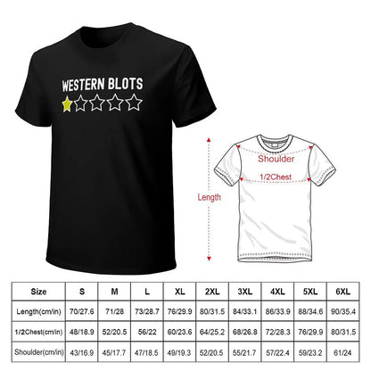 Western Blots One Star Rating - Funny Science, Funny Laboratory, Stem, Microbiology, Molecular Biology, Neuroscience, Ce T-Shirt