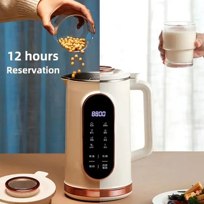 Soybean Milk Machine Electric Juicer Blender Mini Soy Milk Maker Home Wall Breaking Machine 10-leaf Blade Kitchen Appliances