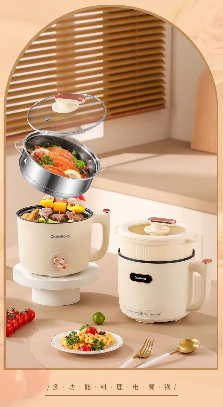 Changhong Electric Cooking Pot Dormitory Student Pot Household Small Electric Pot Multifunctional Steaming Boiling and Frying