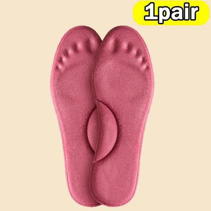 Thermal Plush Warm Insoles Women Men Winter Self Heating Massage Shoe Pads Sports Memory Foam Foot Care Inserts Padding