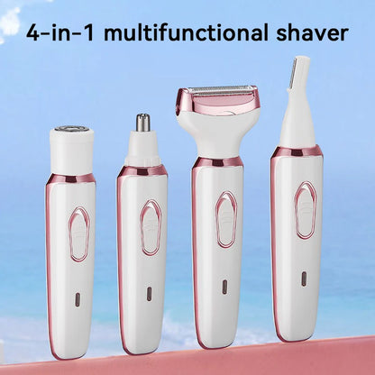 Xiaomi 4 In 1 Electric Lady Shaver Armpit Bikini Arm Leg Face Mustache Removal Painless Cordless Trimmer Razor Gifts Women