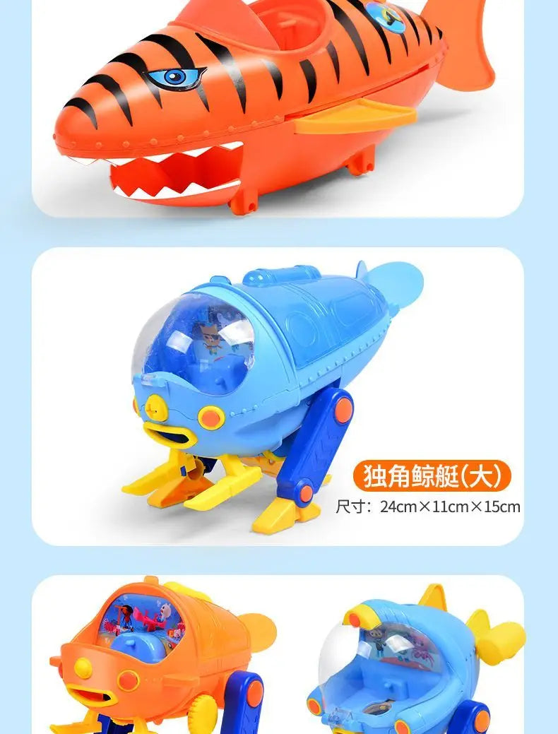 Original Octonauts All GUP Submarine Boat Vehicles Toys Action Figures  Kwazii Barnacles Peso Model Toy Children TV Cartoon Gift