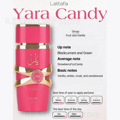 Yara Asad Perfume Hombre Women Musk Vanilla Cologne Men De Mujer Fragrance Sets Candy Lattafa Khamrah Perfumes Originales 100ml