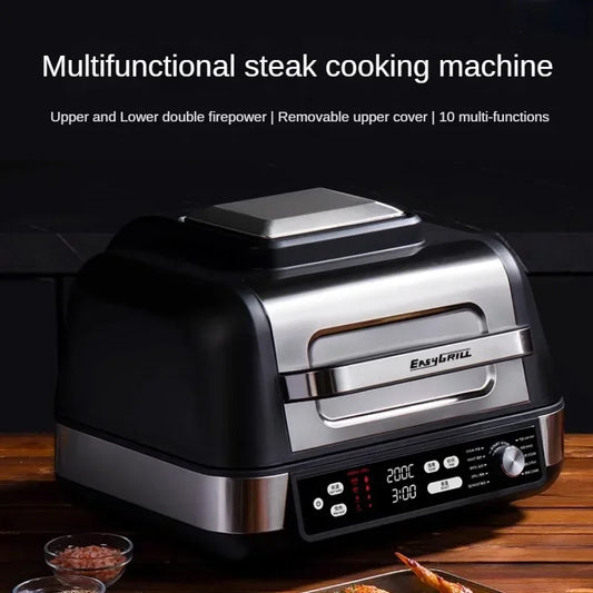 Steak Grill Machine Automatic High Temperature Oven Multi-functional Cooking Pot Kitchen Appliances Электрогриль شوايات كهربائية