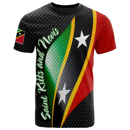 Proud St Kitts & Nevis 3D Print Mesh Fiber T-Shirt Top Summer Tees Men Streetwear Shorts Sleeve Sport Casual Clothing-5